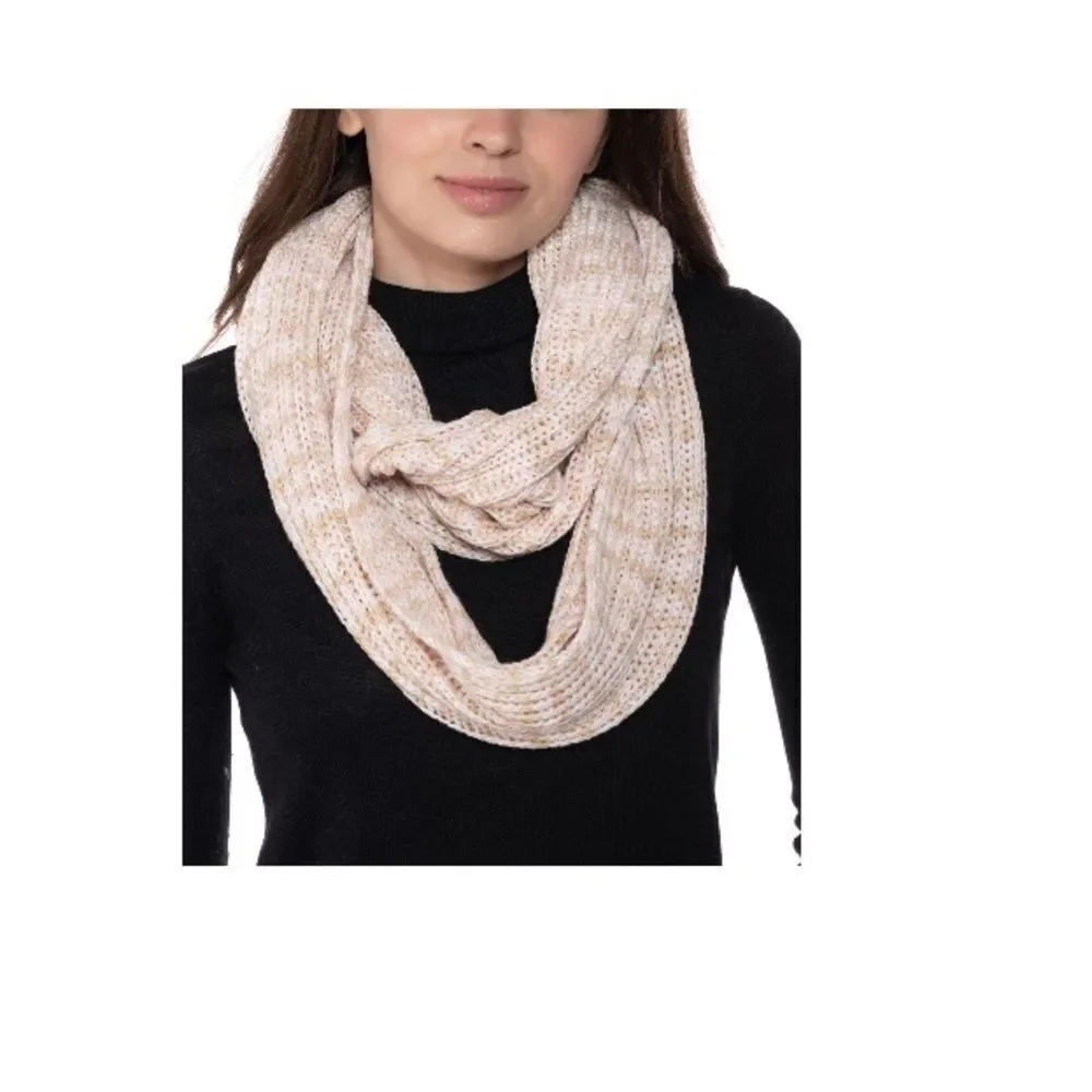 Bundle of 3 items  scarf,Jenni Twisted Sherpa Cowl, Steve Madden Stripe Knit
